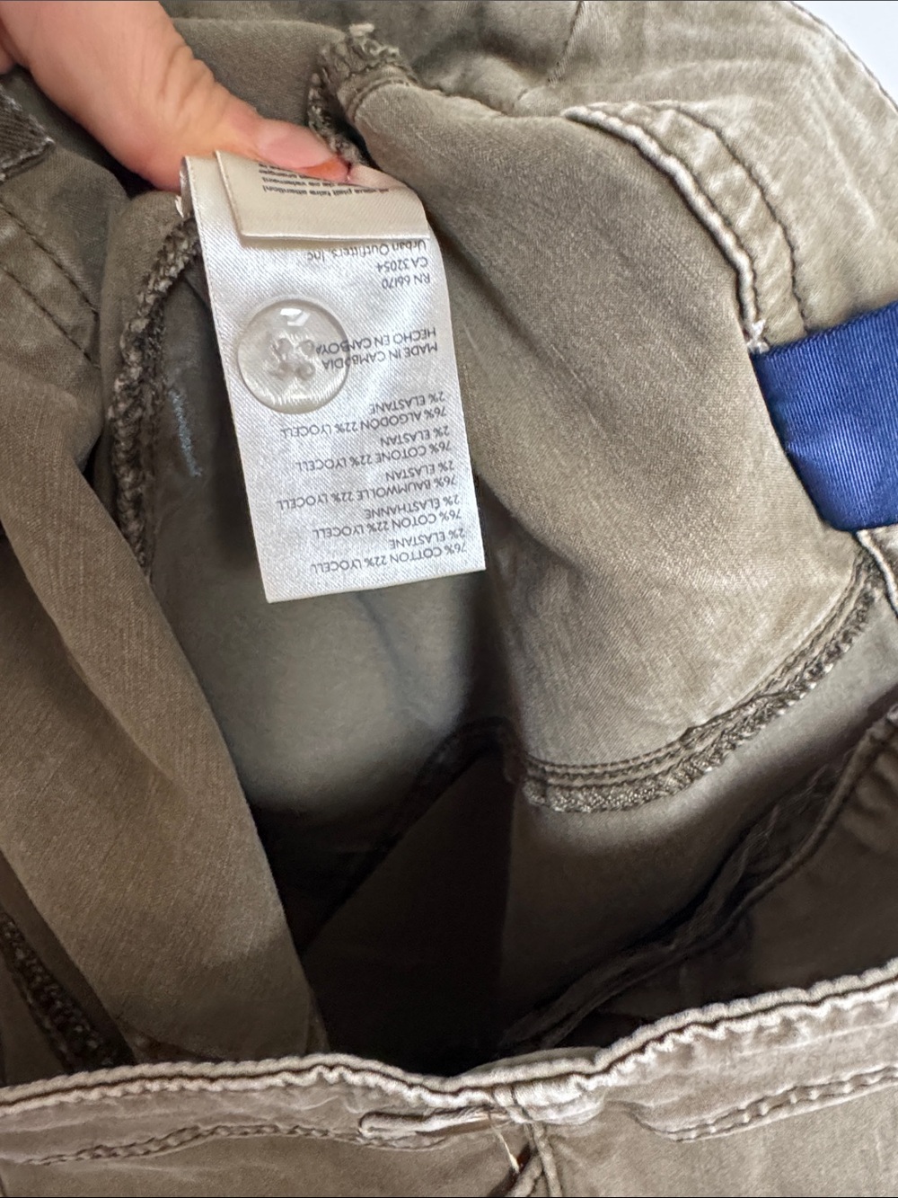 Pilcro Olive Green Wide-Leg Utility Jeans - Picture 7 of 7
